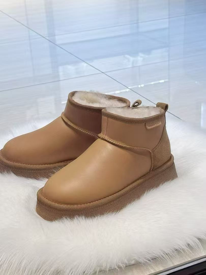 深呼吸女款保暖时尚雪地靴加厚AX15259