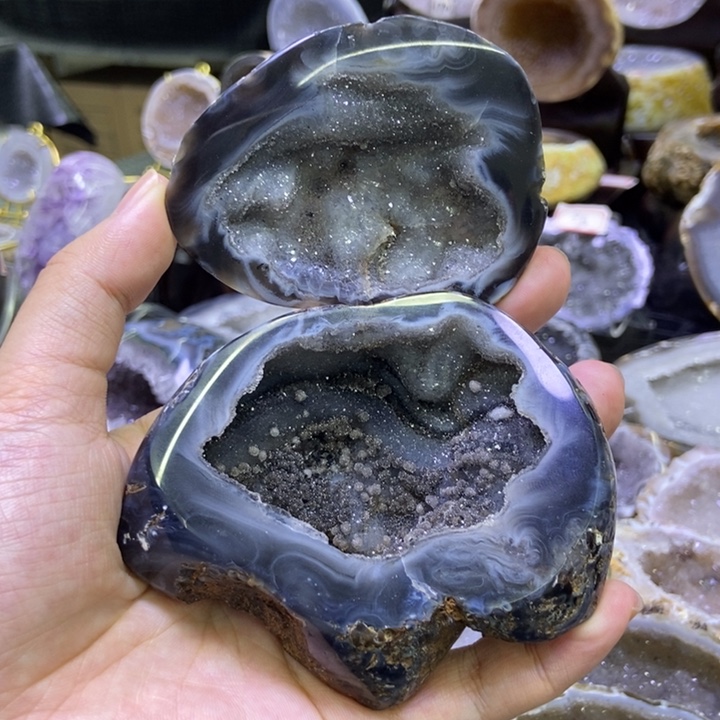未镶嵌珠宝半成品水晶聚宝盆