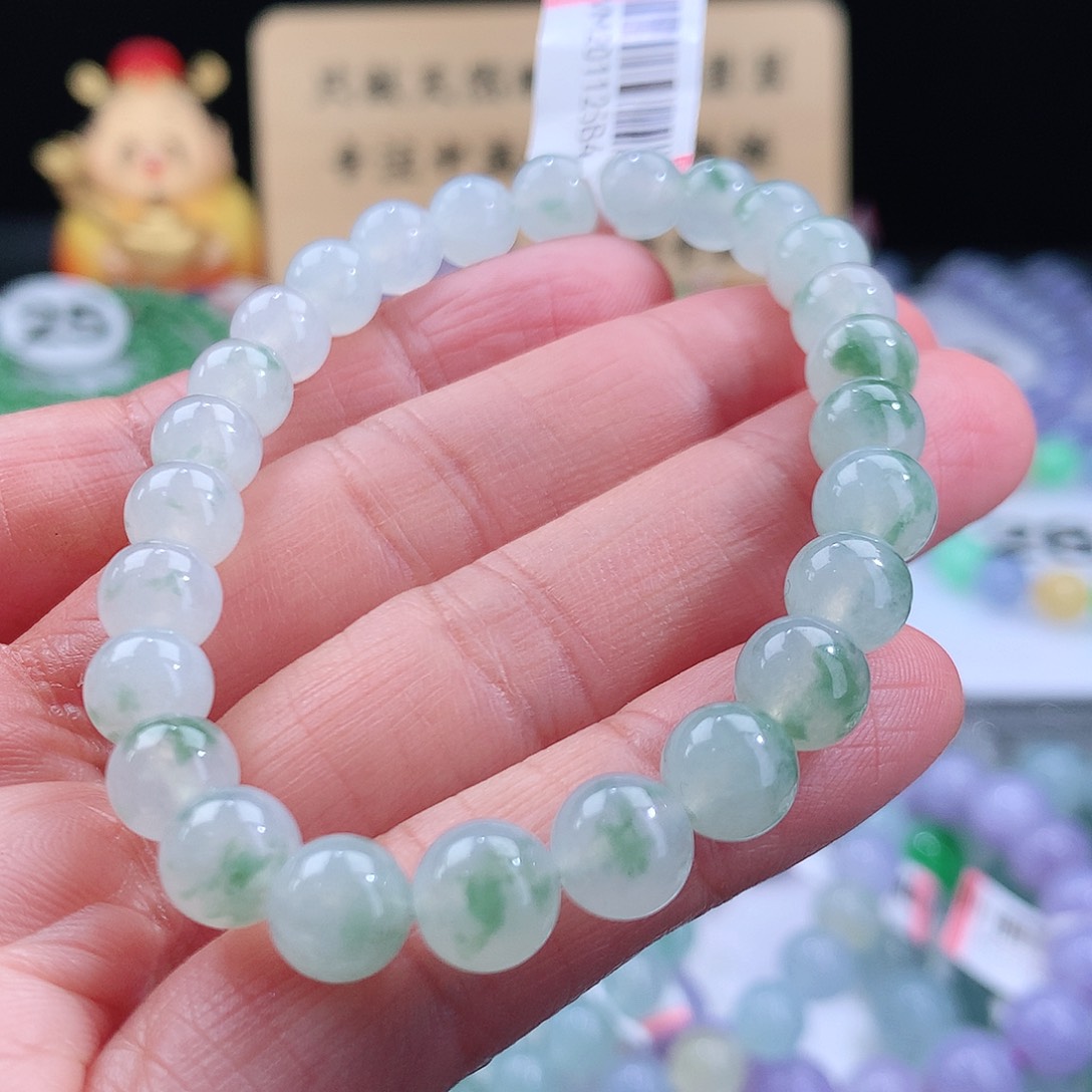 翡翠手链未镶嵌卡7.5mm