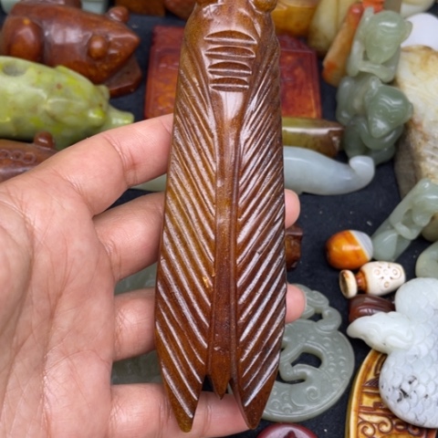 蛇纹石玉未镶嵌颈饰33