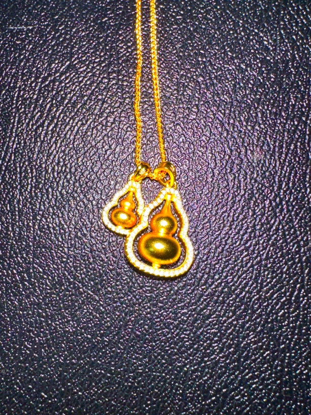 ZSJ0864双宝葫芦项链