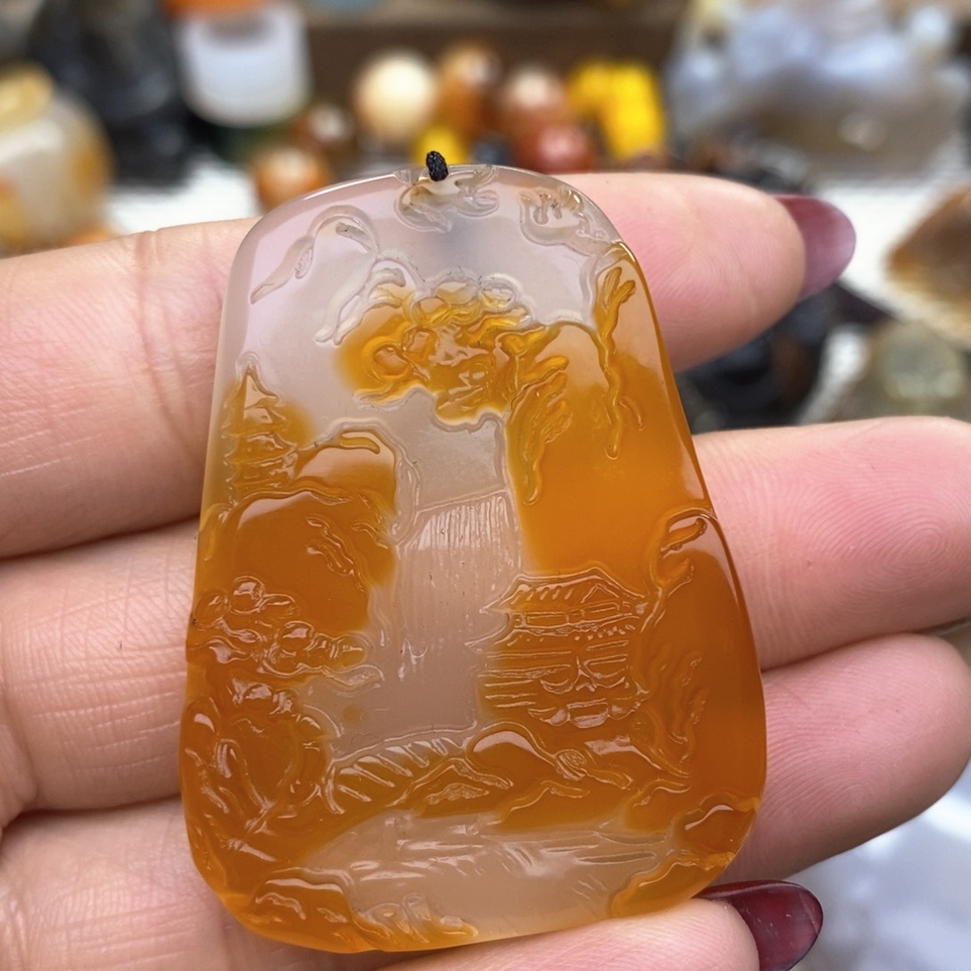 玛瑙/玉髓挂件未镶嵌