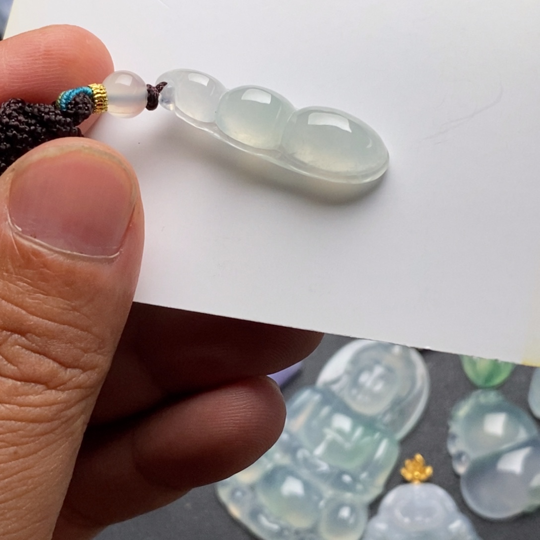 翡翠未镶嵌颈饰天然