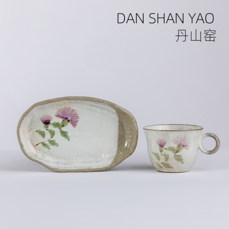 日本进口丹山窑蒲公英咖啡杯