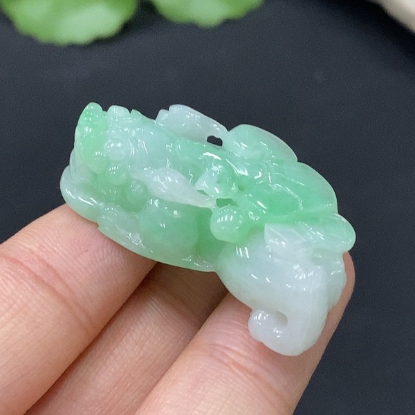 H38-天然A货翡翠-貔貅