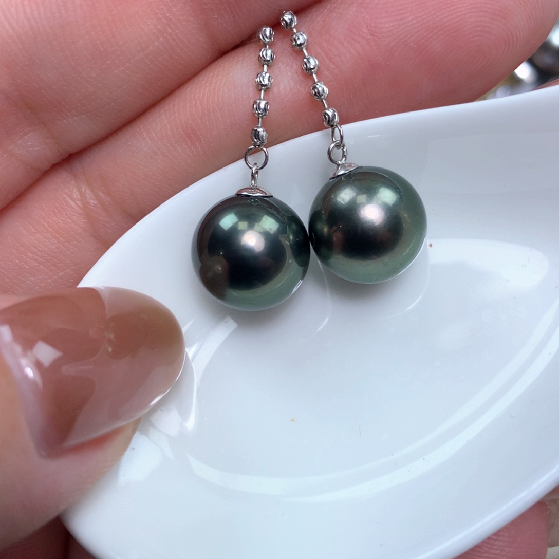 海水珍珠耳饰18K金镶嵌