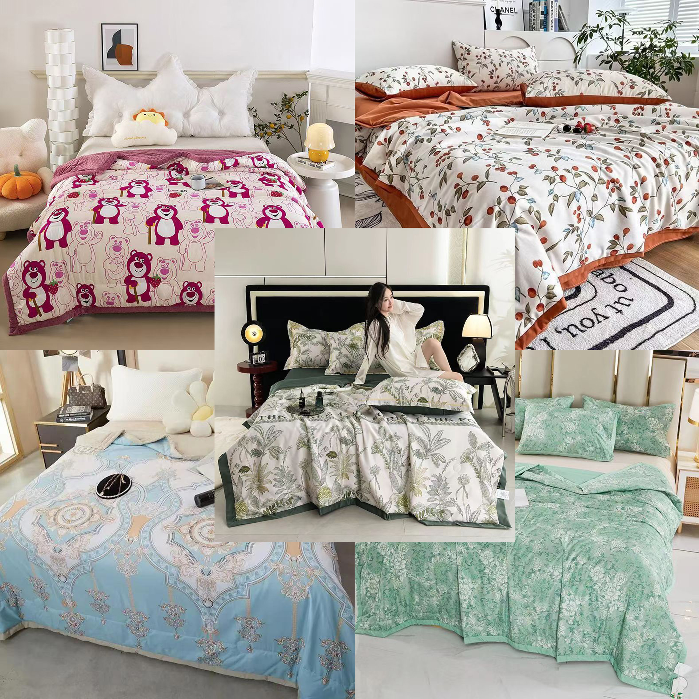 【新号开播】2025孤品夏被柔软透气机洗 不挑花型 不挑各种尺寸1