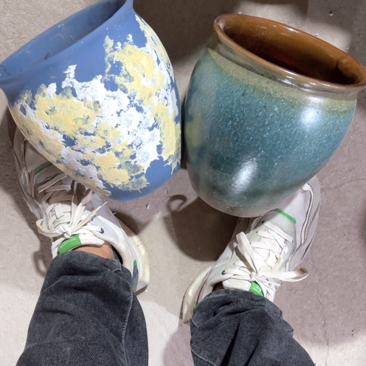 花盆紫砂口径18高度21一只小瑕疵