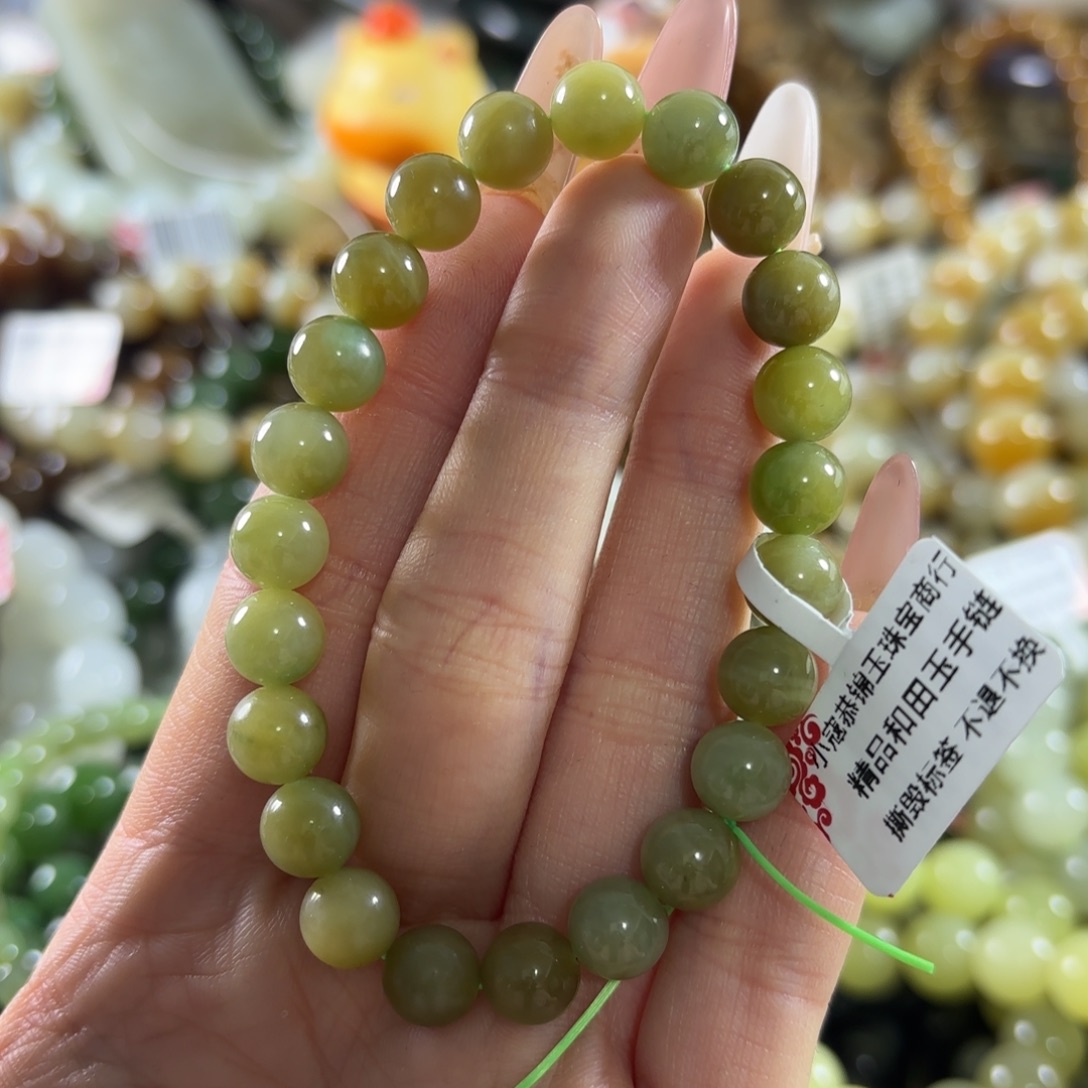 和田玉未镶嵌手链524