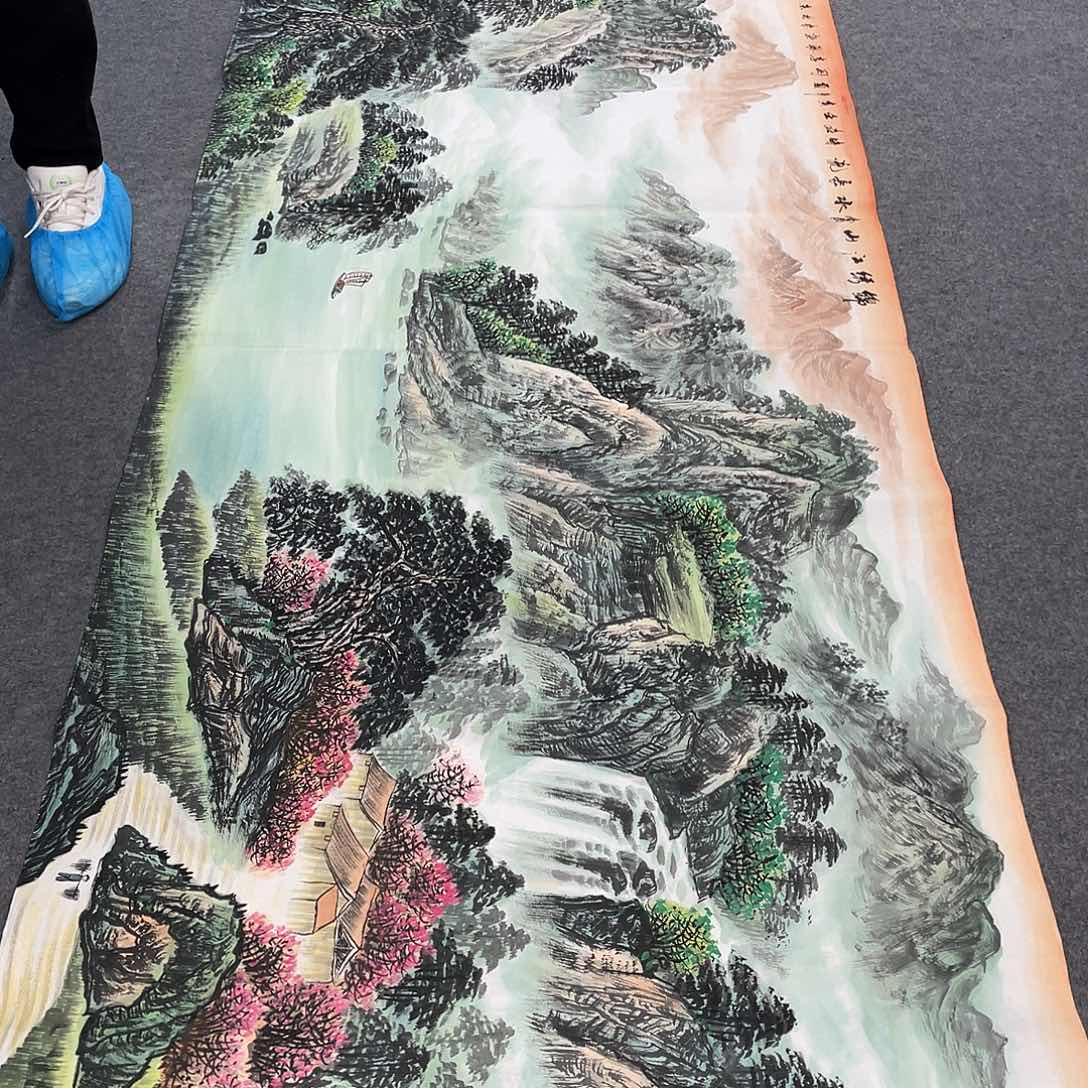 国画今天上午国画作品展示