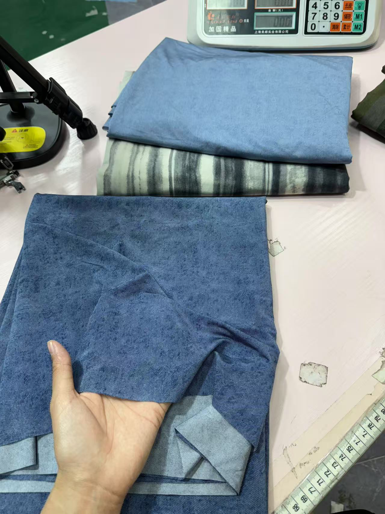 布料小黄鸭深色冰丝牛仔1-1.5米多拍连裁