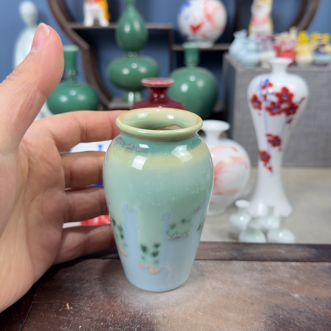 陶瓷手工小花器摆件