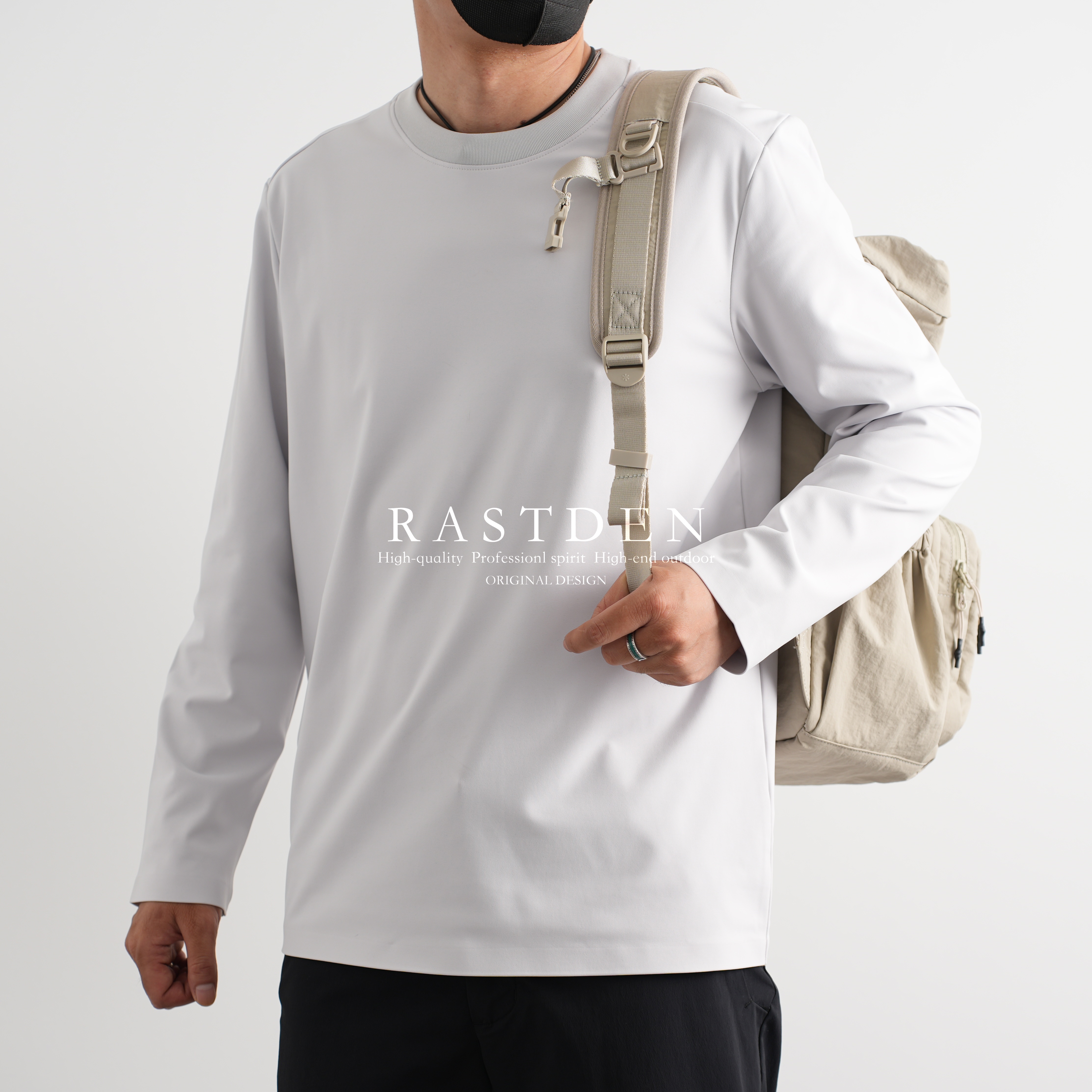 镇店尖货春秋冬男士简约圆领加绒卫衣运动户外长袖上衣保暖打底衫