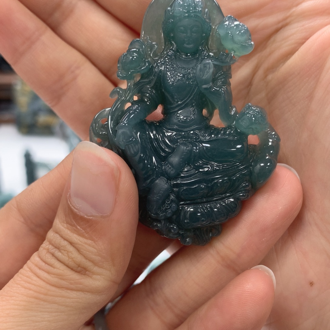翡翠未镶嵌颈饰天然翡翠