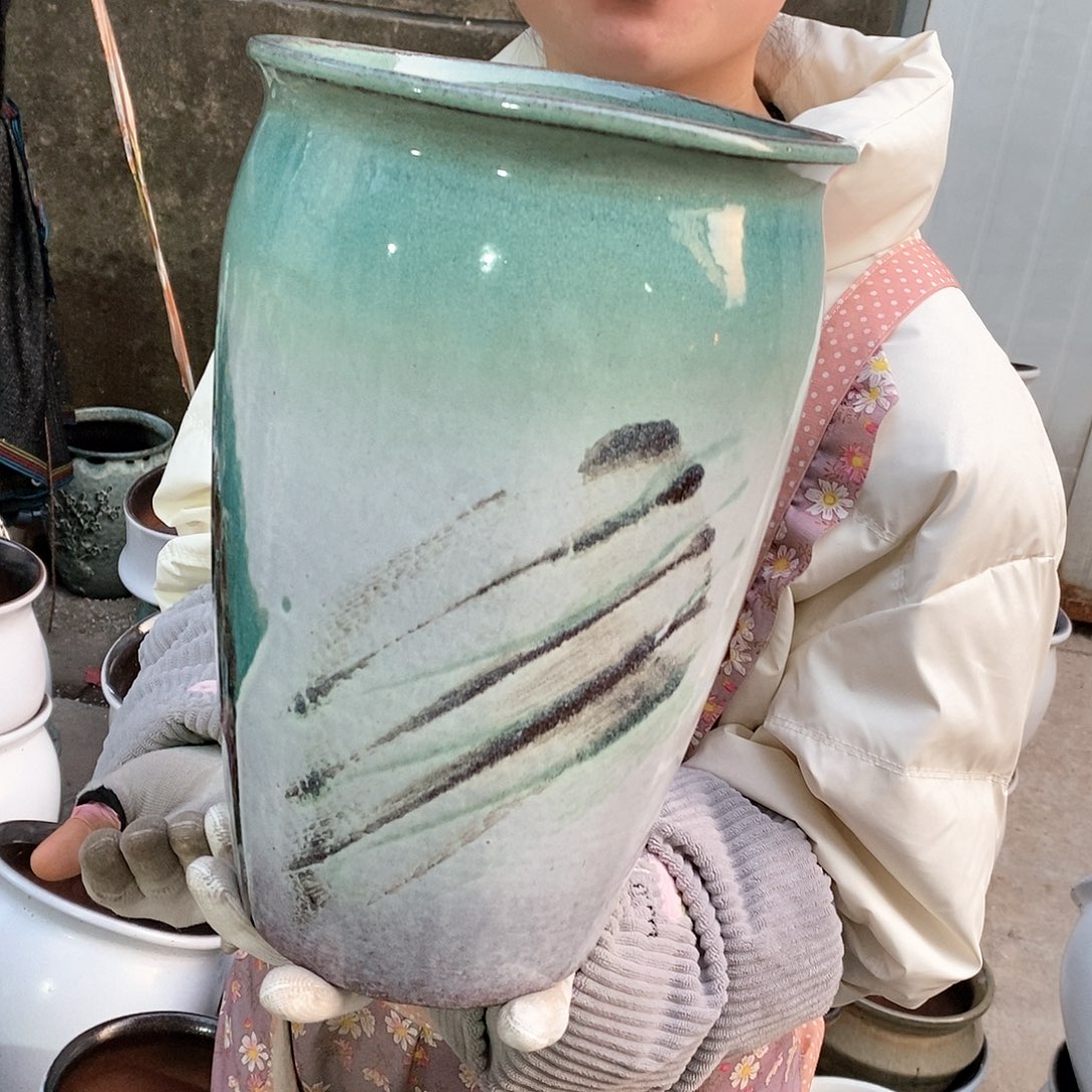 紫砂花盆瑕疵口20高31