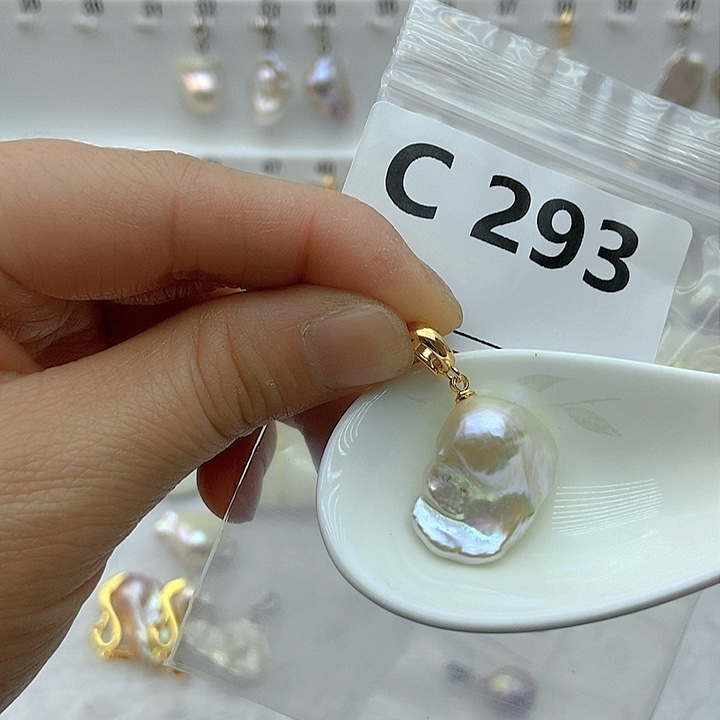 淡水珍珠颈饰银S925镶嵌