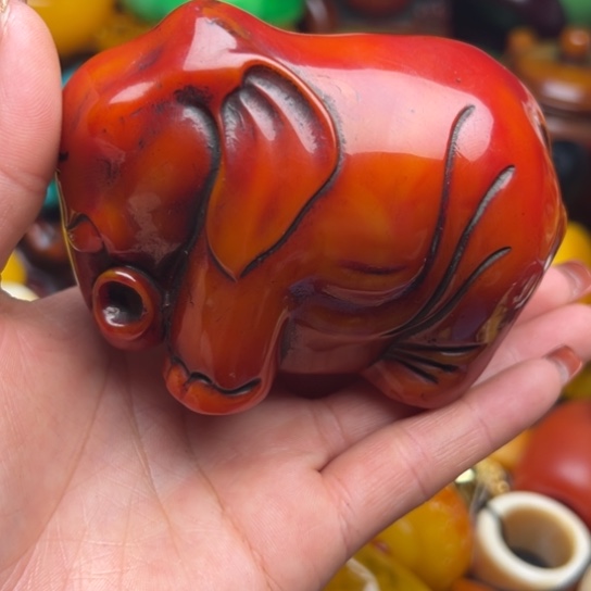 琥珀手串未镶嵌蜜蜡