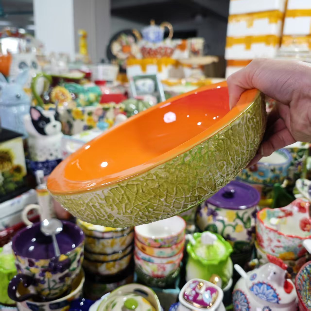 哈密瓜-10寸深碗