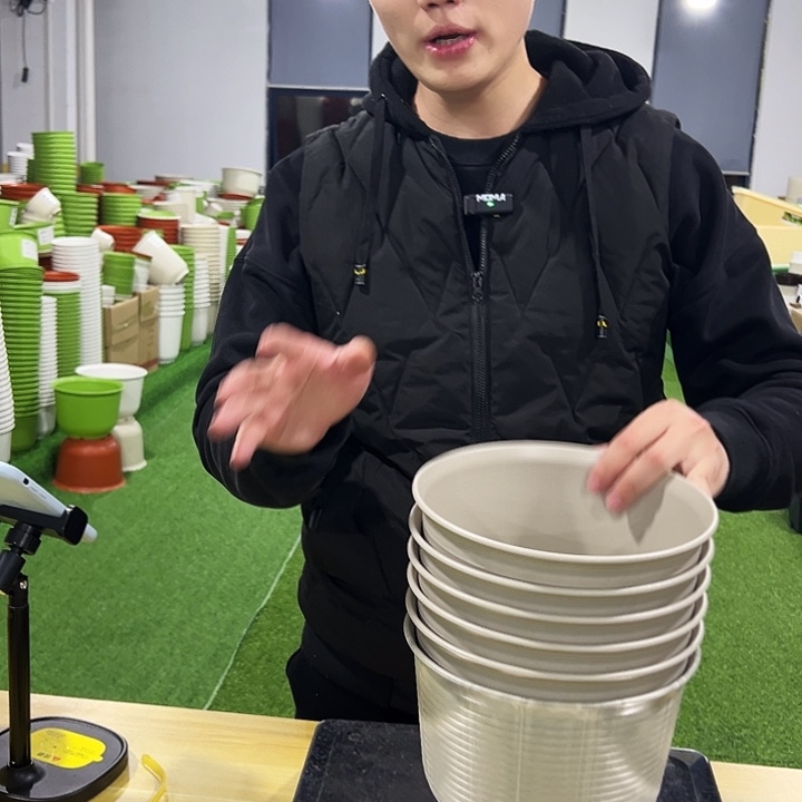 微瑕矮陶口21高15混色6只无托