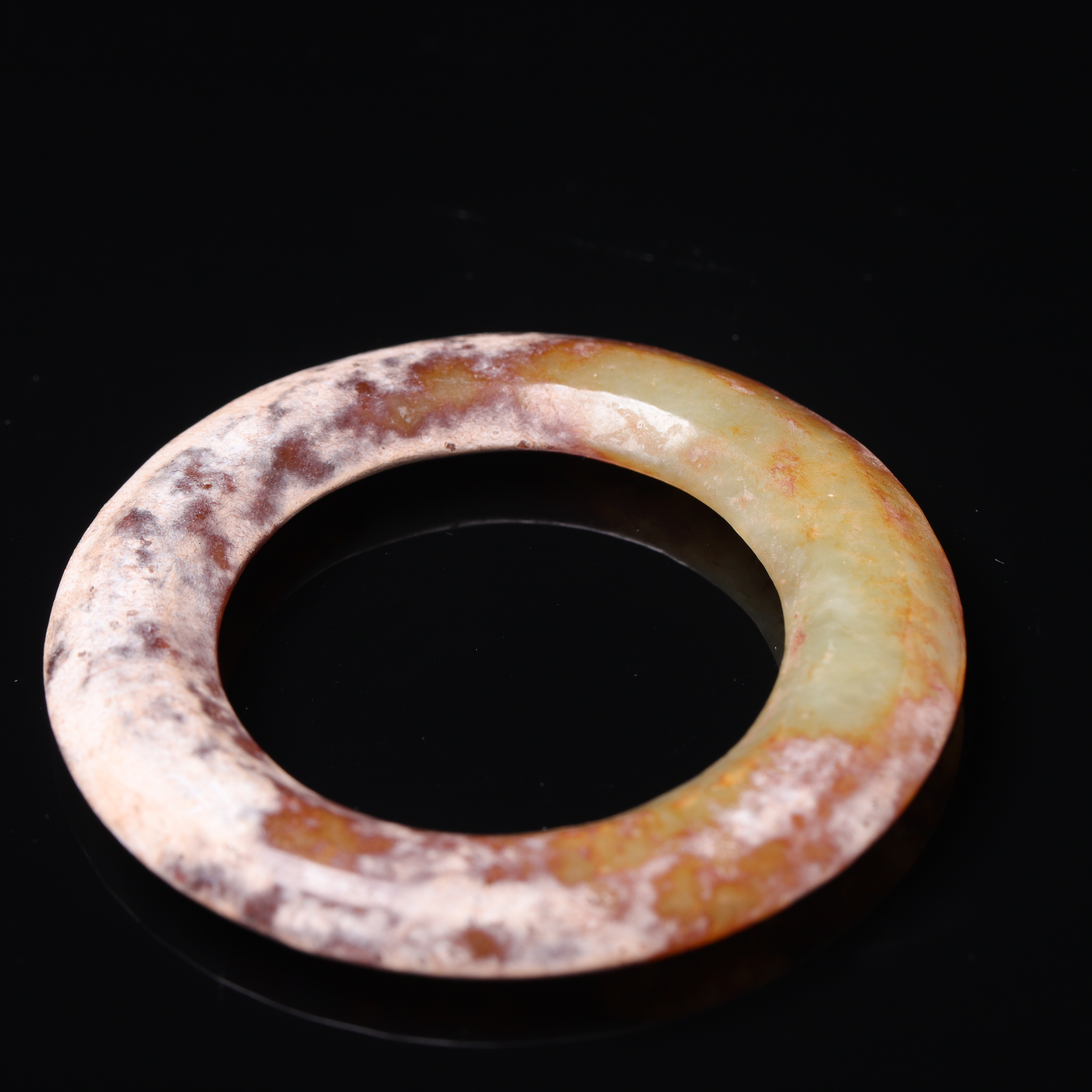 明代和田玉三才环