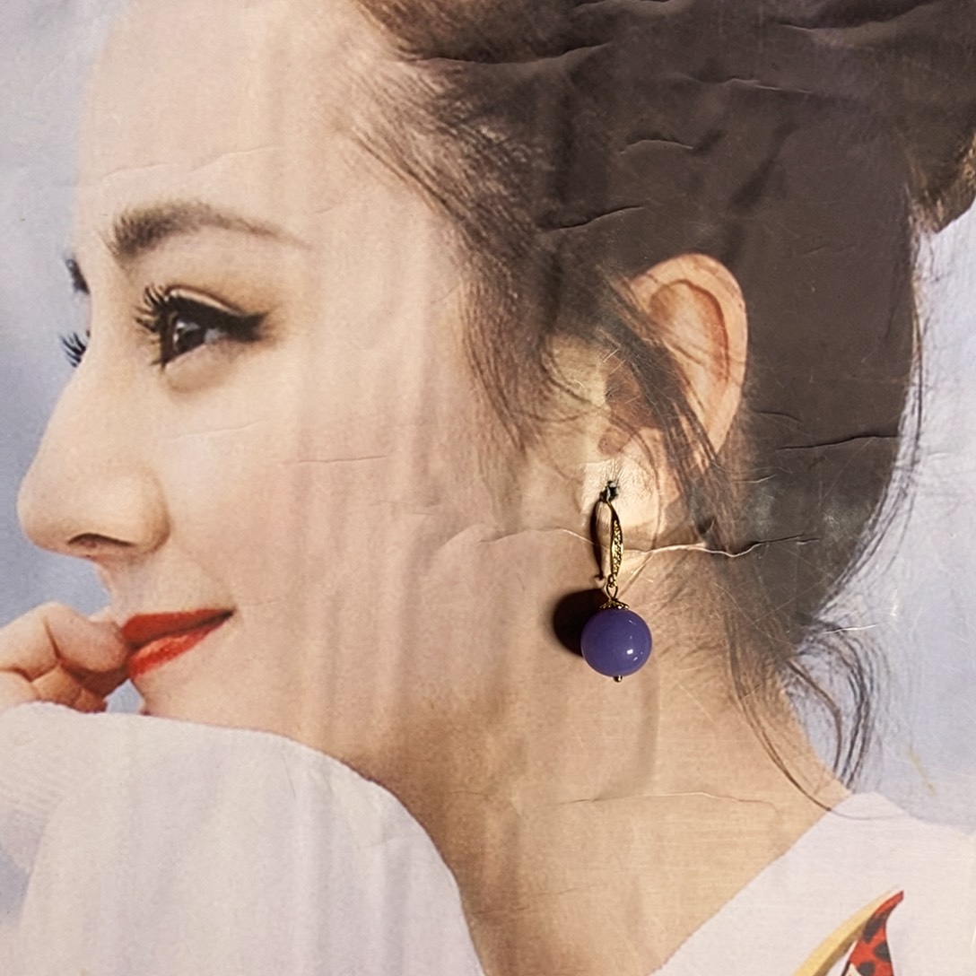 银S925镶嵌翡翠耳饰6