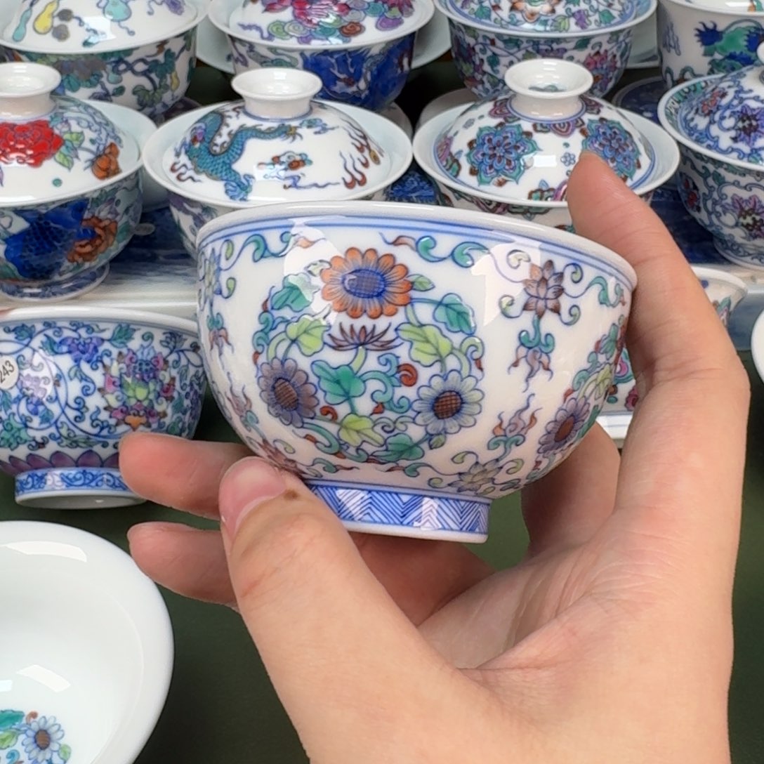 大帅景德镇手工手绘茶具357