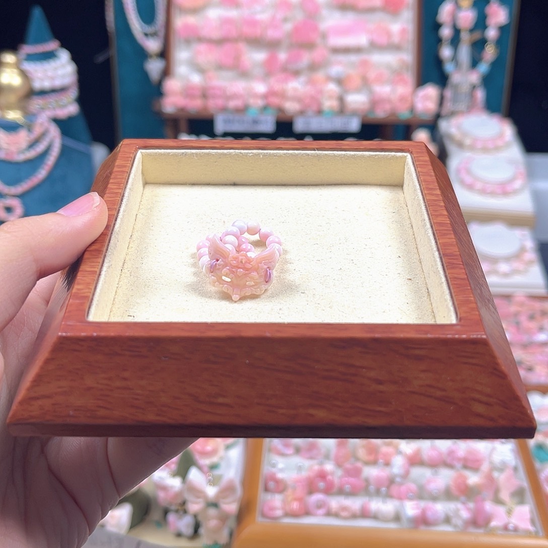 贝壳非金属小狐狸戒指