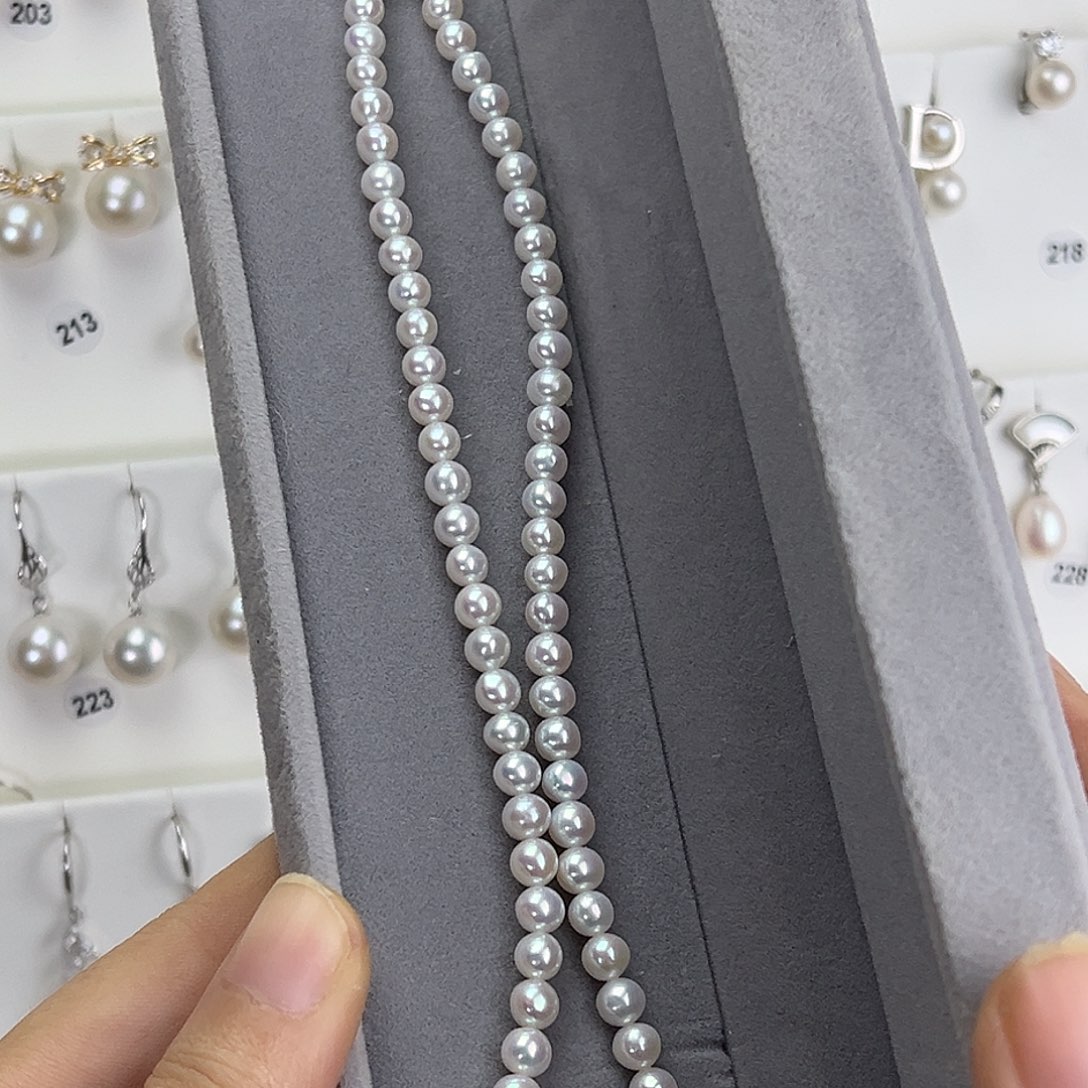 *****淡水珍珠耳饰银S925镶嵌