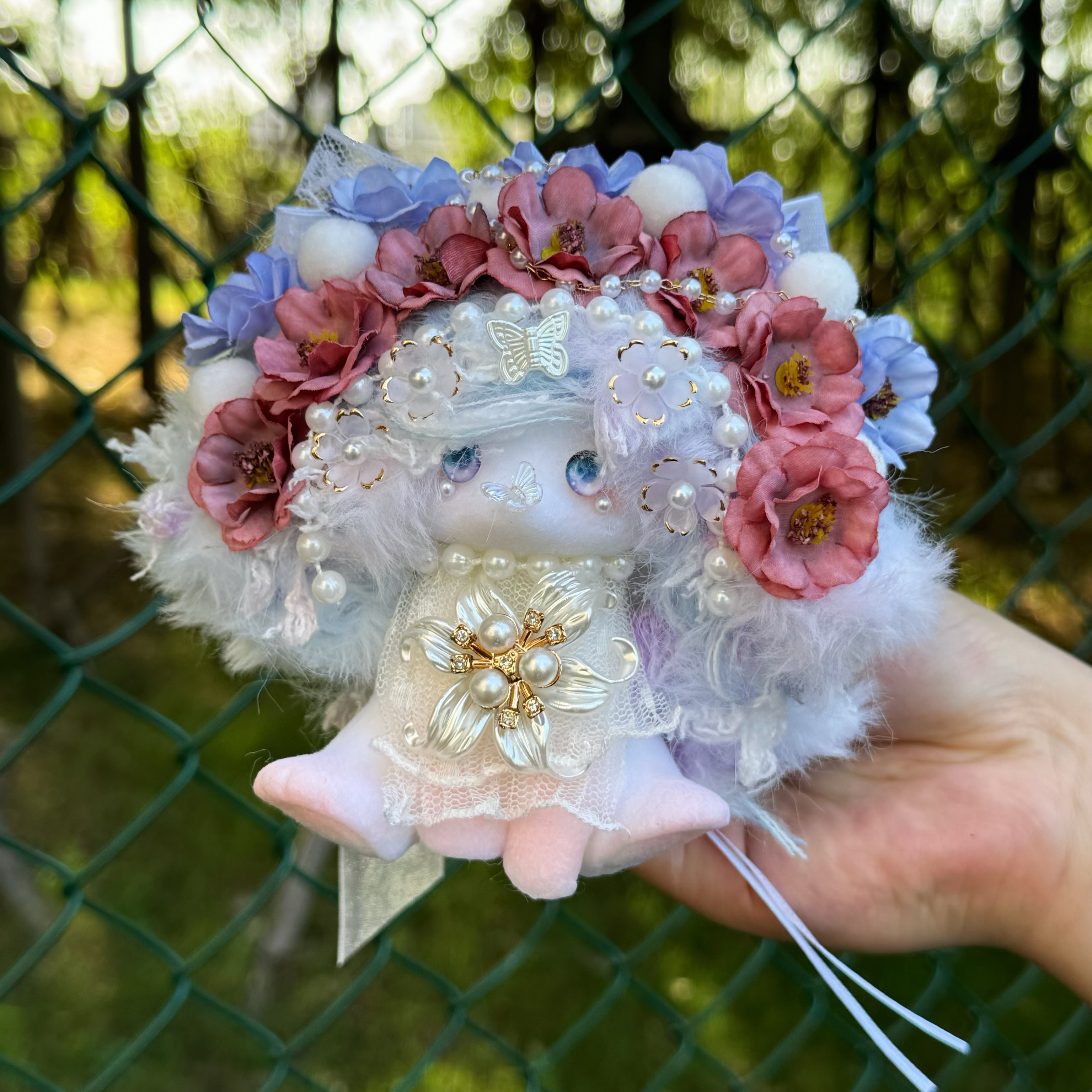 硅胶精致垂耳兔捏捏乐自选纯手工DIY解压摆件礼物（花仙子系列）