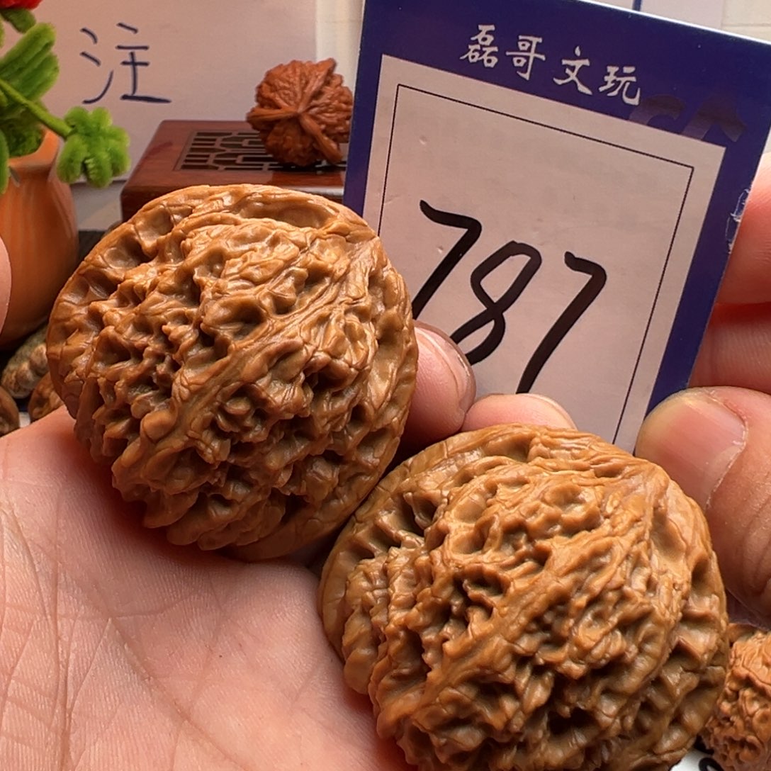 文玩核桃把件全品涿鹿南疆石45尺寸787号