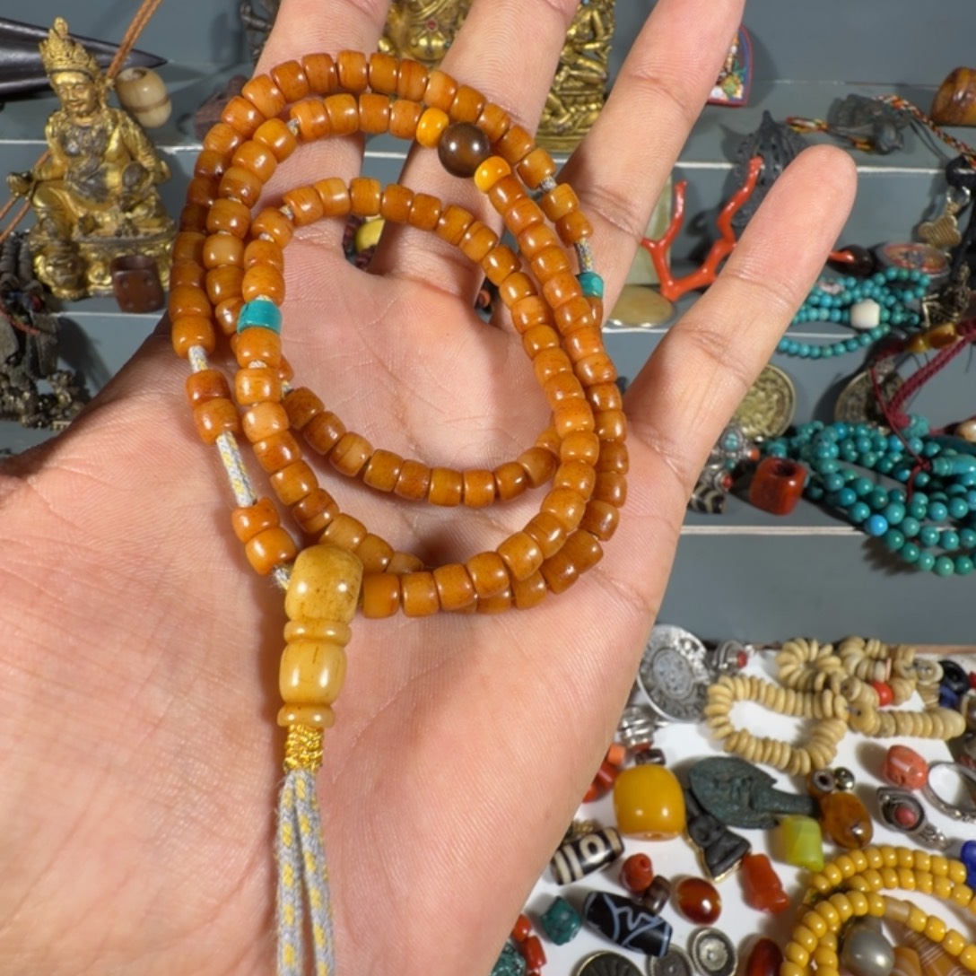 用***0龙脊菩提手串藏区收来的珠子