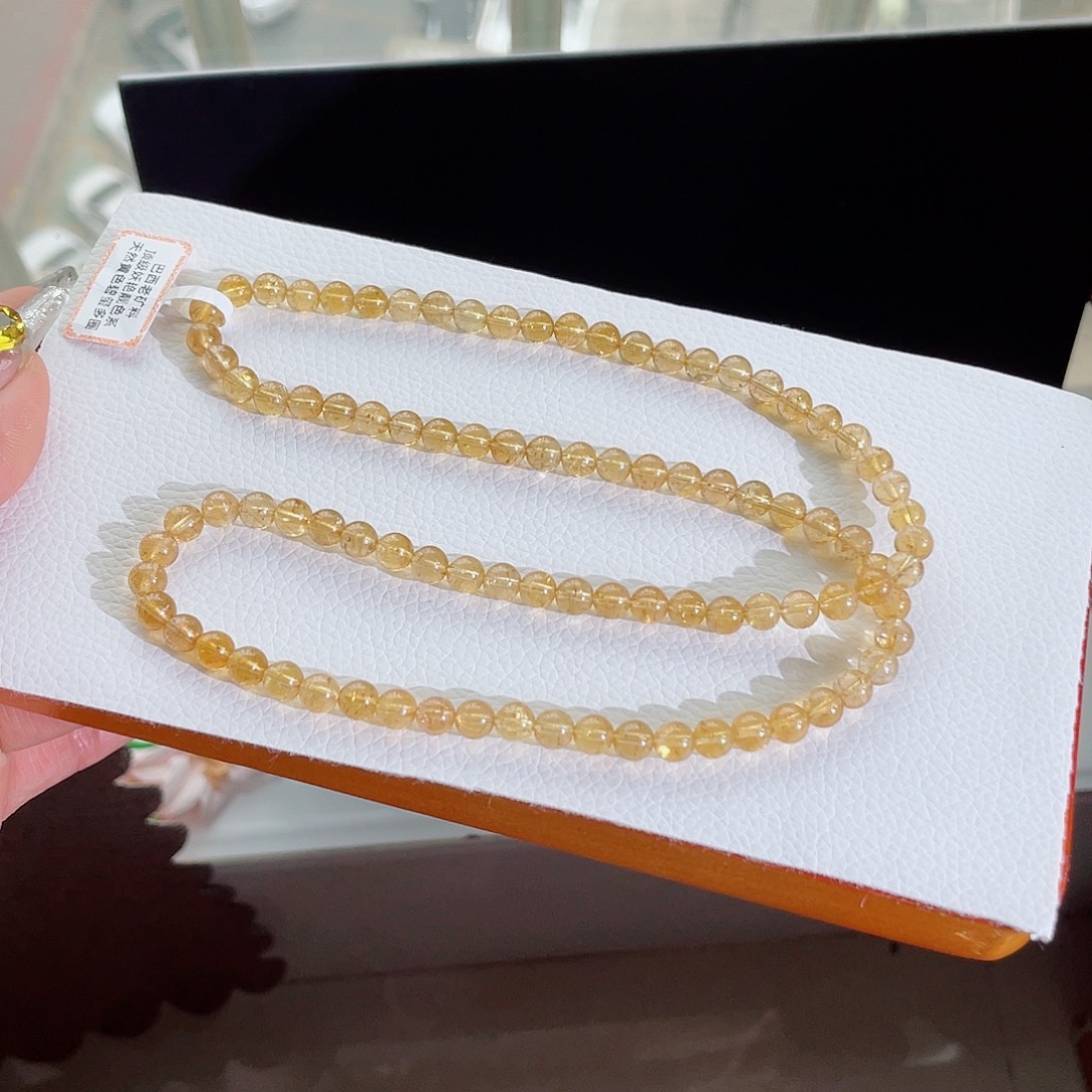 碧玺未镶嵌手链6mm左右