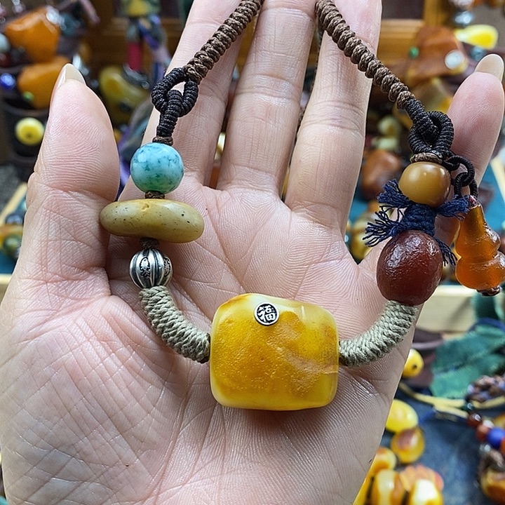 蜜蜡未镶嵌项链项链