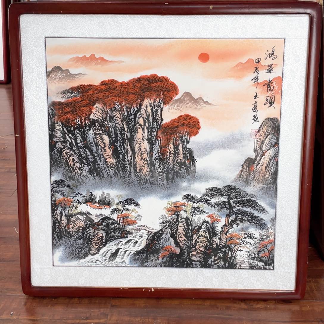 国画带框尺寸63*63厘米