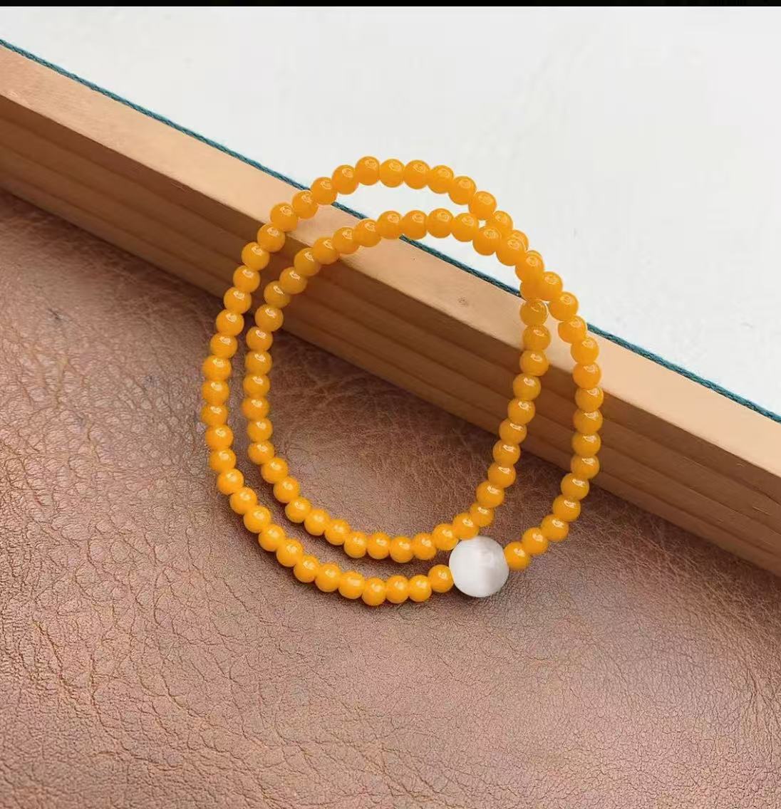 双圈蜜蜡手串（无礼盒）633