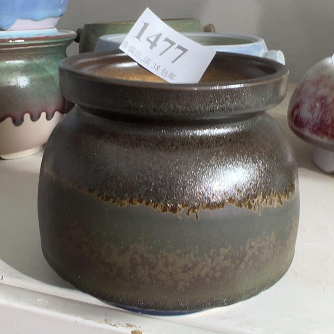 红陶口7高8.5 景德镇手工花盆