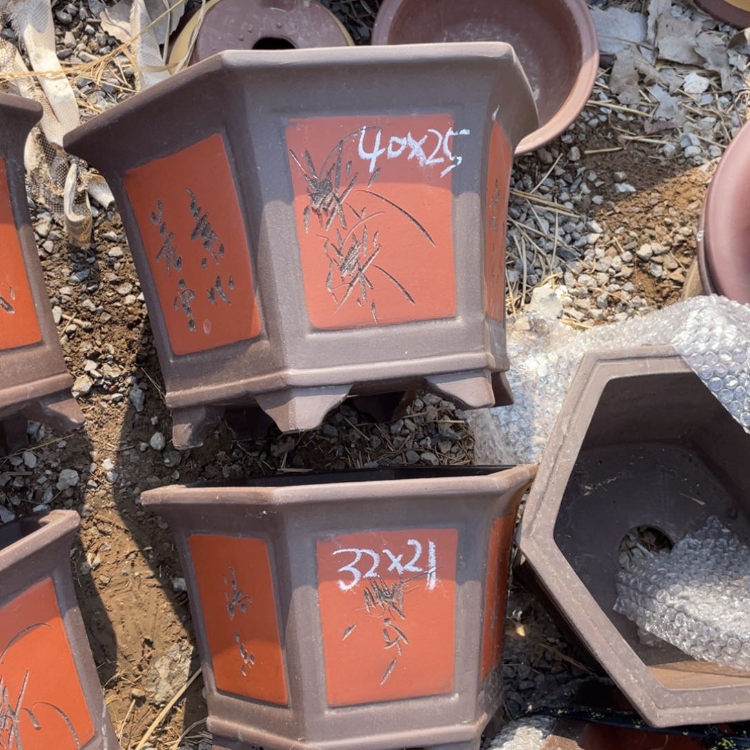 紫砂六角40/32 一组俩支