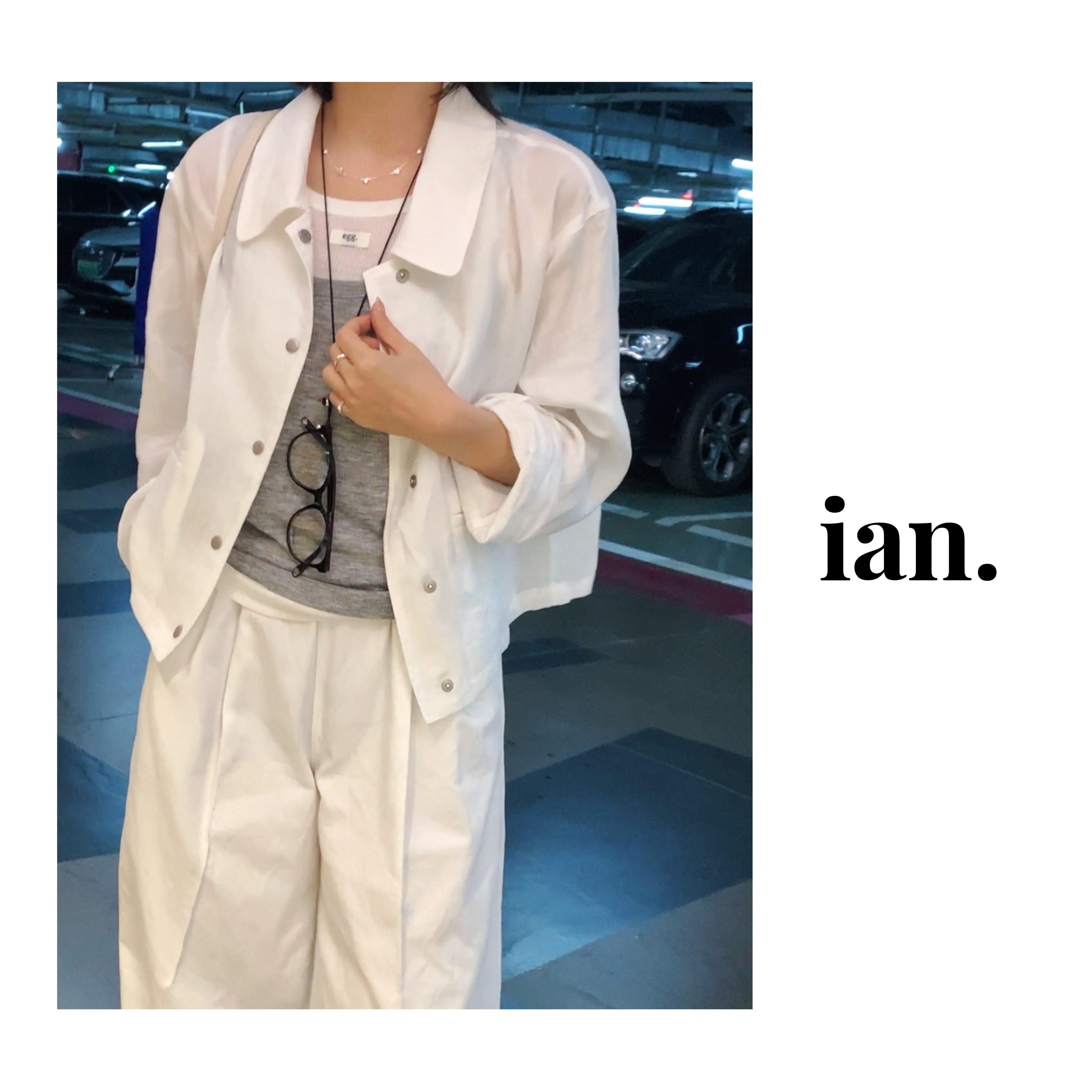 【ian】「拥抱阳光」苎麻翻领外套轻奢时尚百搭夏季设计感防晒衫女