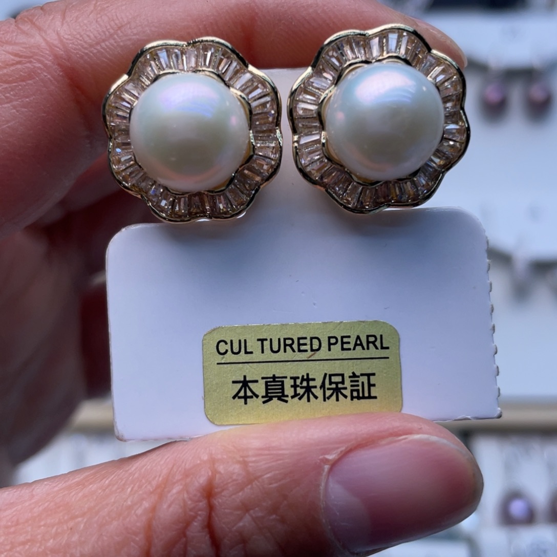 耳饰未镶嵌淡水珍珠