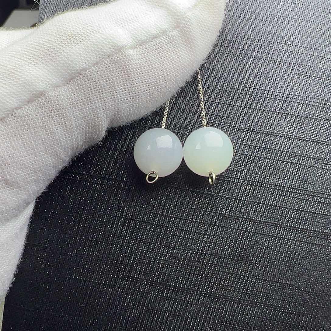 颈饰银S925镶嵌翡翠