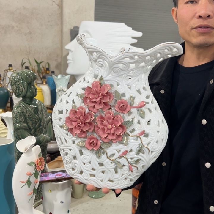 摆件高40口13公分微瑕捡漏