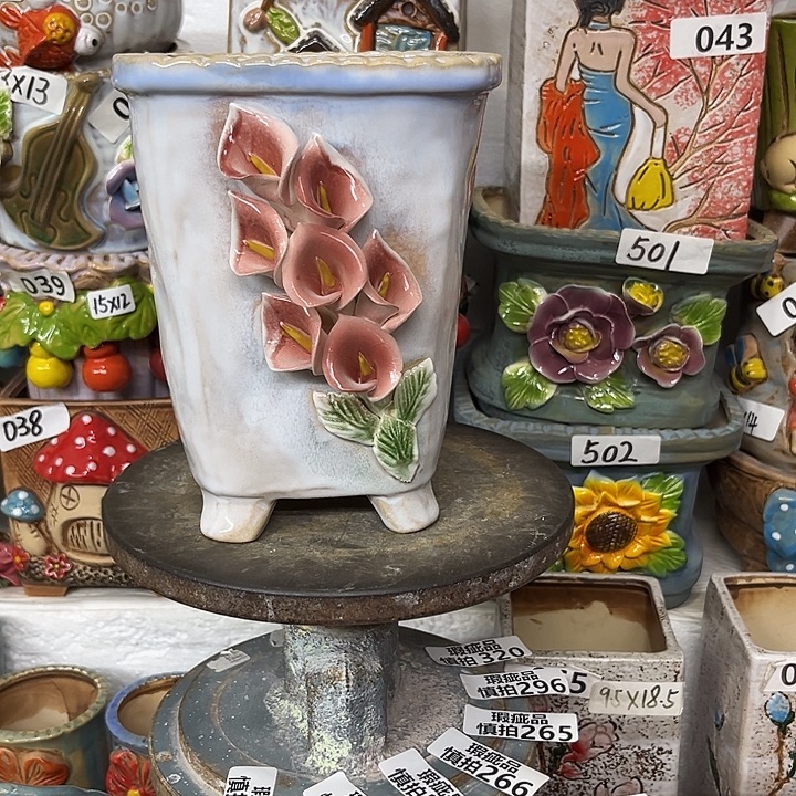 粗陶材质多肉花盆