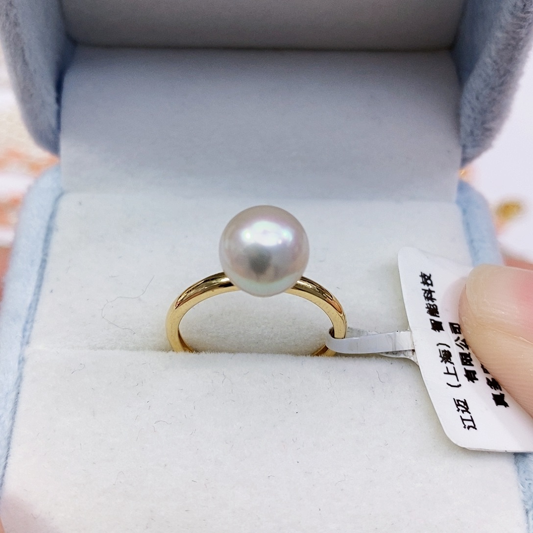 海水珍珠珍珠18K金镶嵌