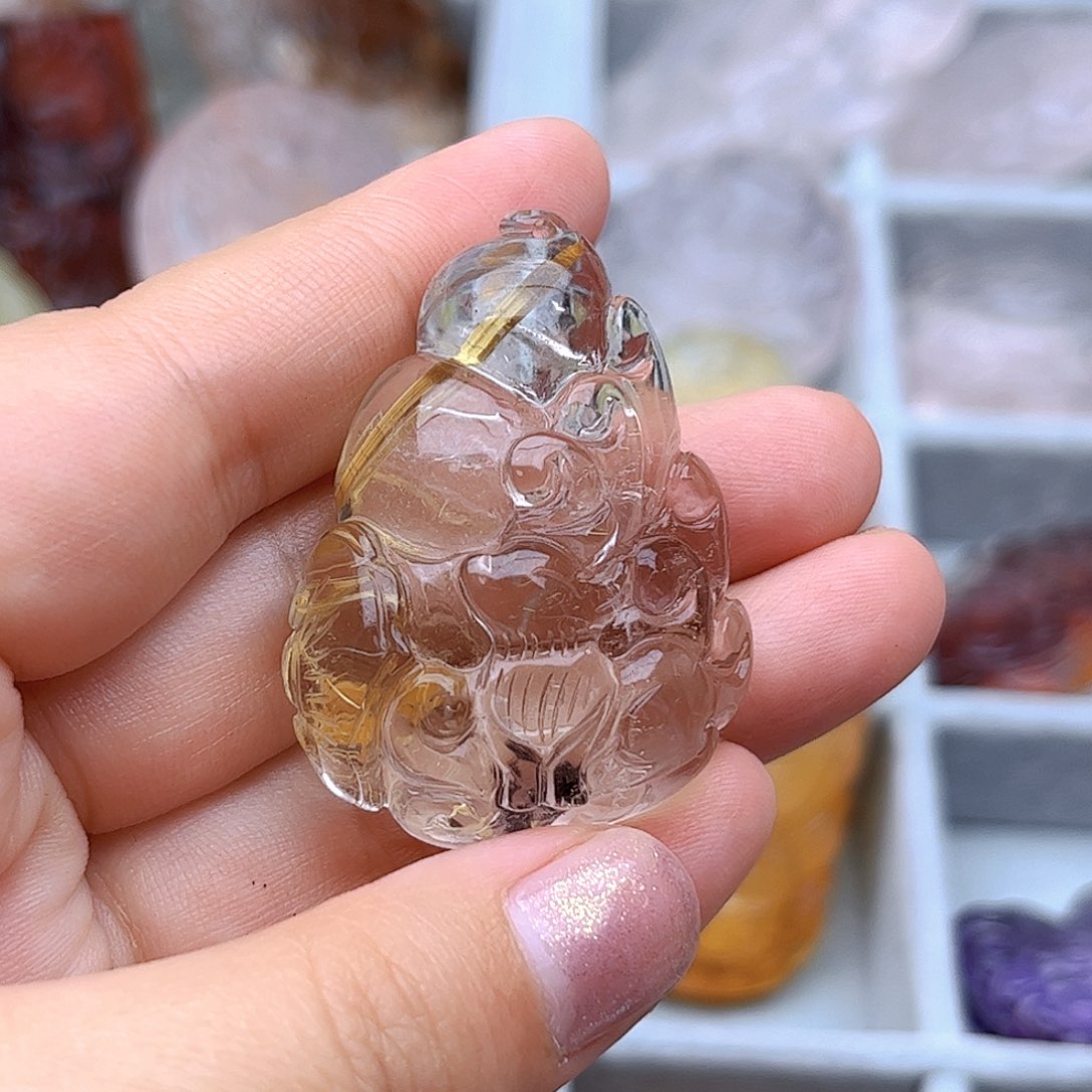 水晶吊坠(不含链)未镶嵌