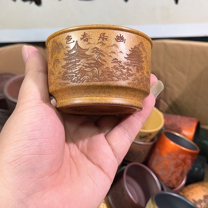 茶杯紫砂全手工紫砂主人杯