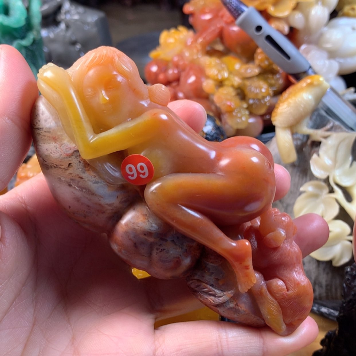 【闪购商品】寿山石八**肌寿山石纯手工雕刻