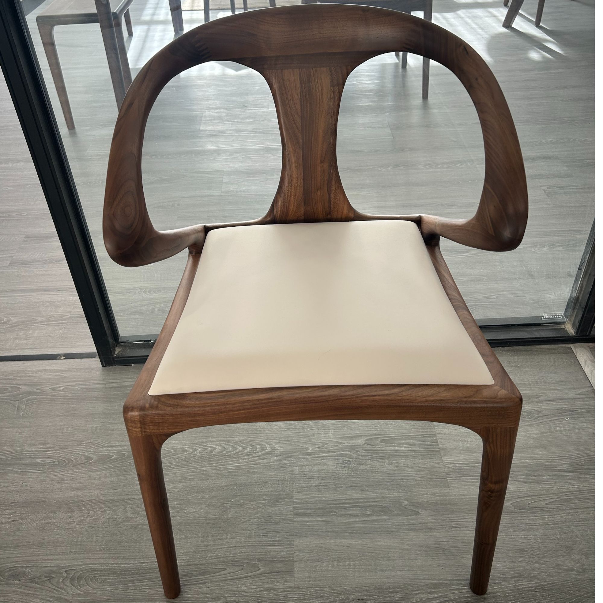 MIZEO米卓/北美黑胡桃木餐椅实木餐椅中古风餐桌椅