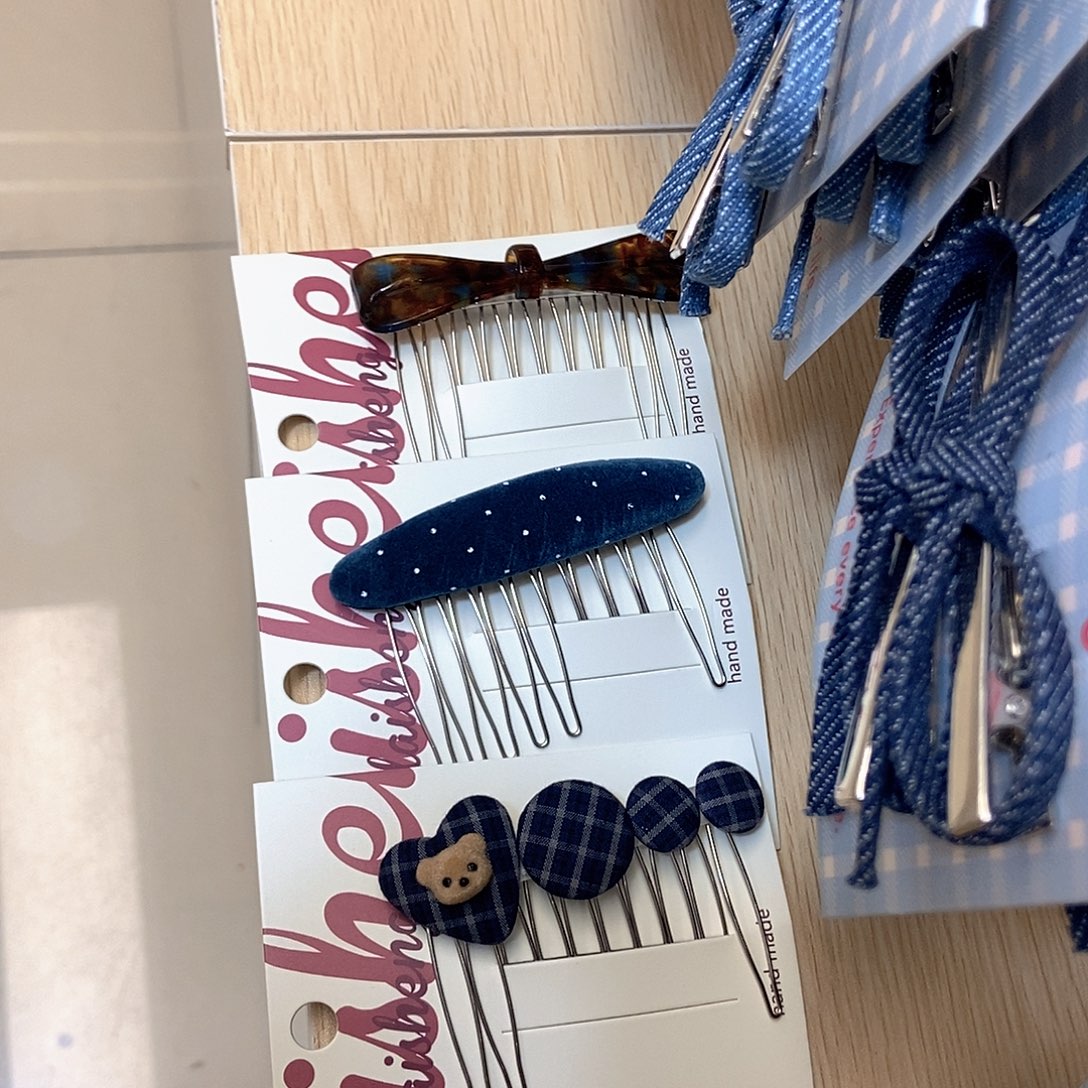 布艺铁合金三个插梳