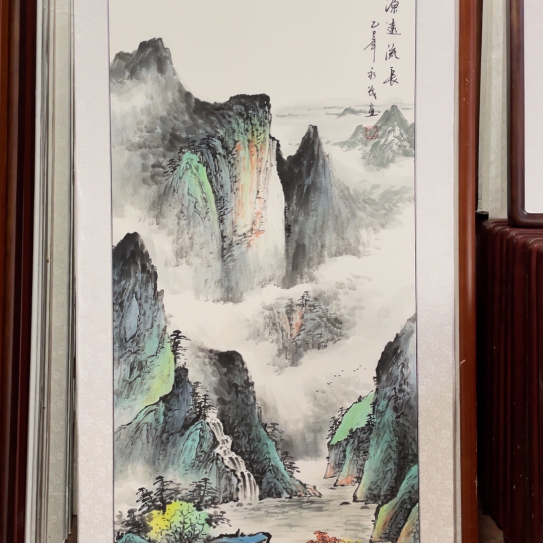 国画带框尺寸63*123厘米