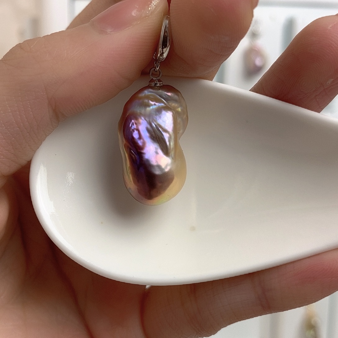 淡水珍珠颈饰银S925镶嵌